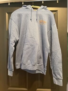 Ron Jon Navy Hoodie with Orange and Yellow Chest Logo